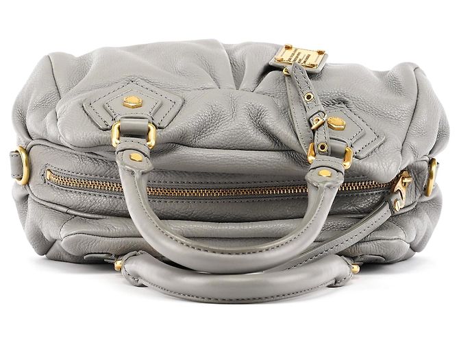 Marc by Marc Jacobs Borsa 2-Way Classic Q Baby Groovee in pelle grigia - vista 4