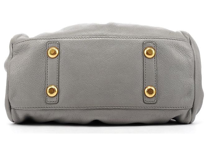 Marc by Marc Jacobs Borsa 2-Way Classic Q Baby Groovee in pelle grigia - vista 5