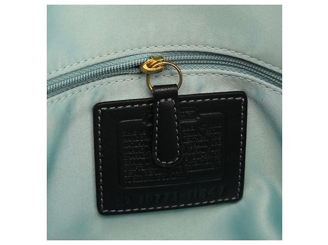 Coach 11547 Borsa tote in pelle nera con chiusura a girevole - vista 12