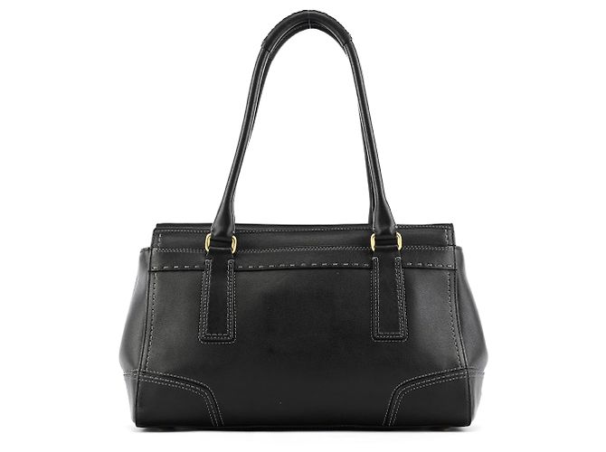 Coach 11547 Borsa tote in pelle nera con chiusura a girevole - vista 3