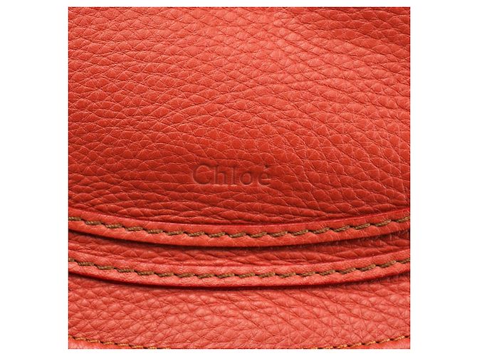 Chloé Borsa a tracolla Marcie in pelle rosso pallido - vista 6