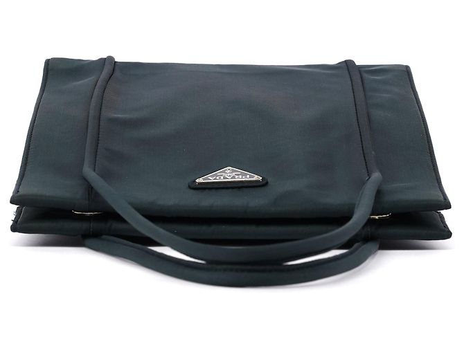 Prada Borsa City Tote in Tessuto blu navy - vista 4