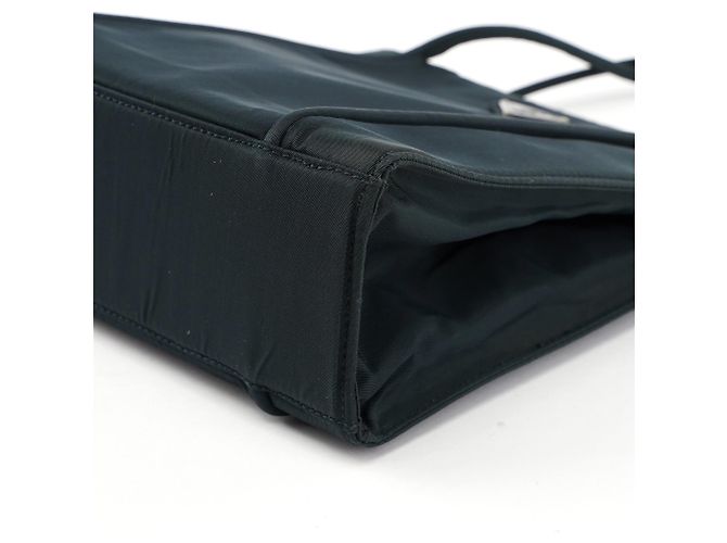 Prada Borsa City Tote in Tessuto blu navy - vista 9