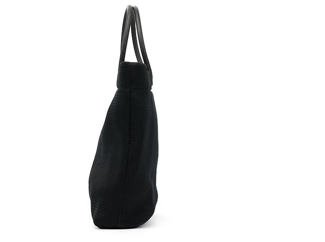 Miu Miu Netz-Tote-Bag in Schwarz mit Gummigriffen - Ansicht 2