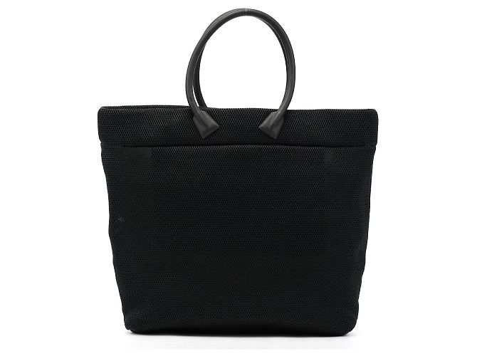 Miu Miu Netz-Tote-Bag in Schwarz mit Gummigriffen - Ansicht 3