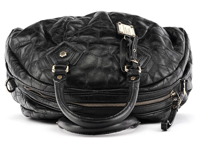 Marc by Marc Jacobs Borsa 2-Way Classic Q in pelle trapuntata nera - vista 4