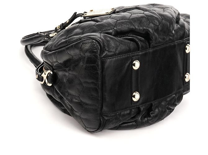 Marc by Marc Jacobs Borsa 2-Way Classic Q in pelle trapuntata nera - vista 7