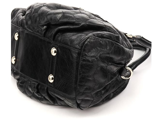 Marc by Marc Jacobs Borsa 2-Way Classic Q in pelle trapuntata nera - vista 8