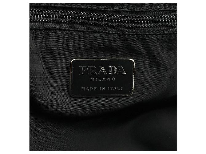 Prada Borsa Tote 1998 Black Tessuto + Plex Nylon - vista 11