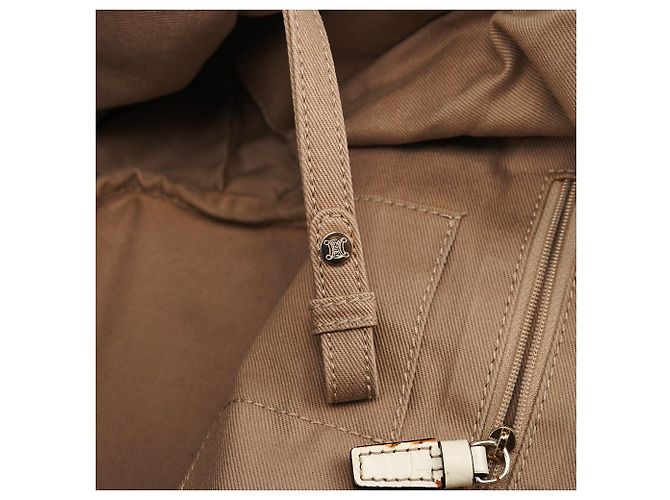 Céline Bolsa de Ombro Bittersweet Macadam Bege - vista 16