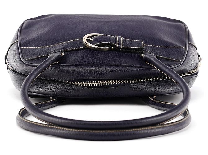 Prada Sac Bowling en cuir violet Printemps 2000 - vue 4