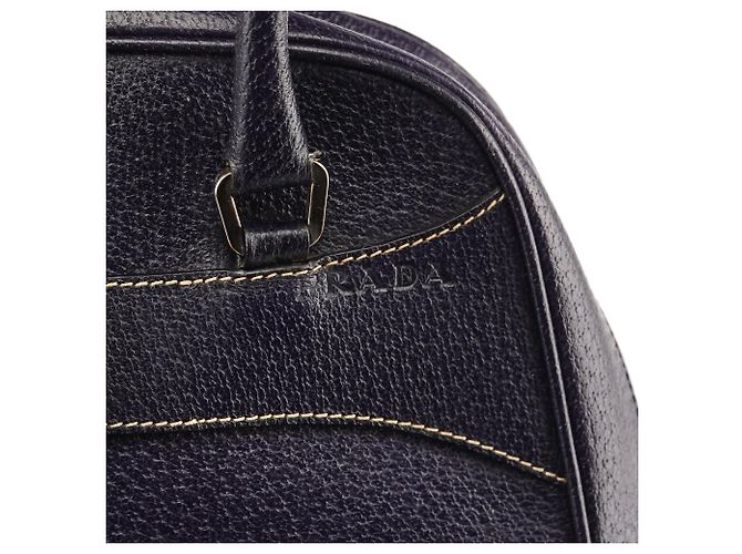 Prada Sac Bowling en cuir violet Printemps 2000 - vue 7