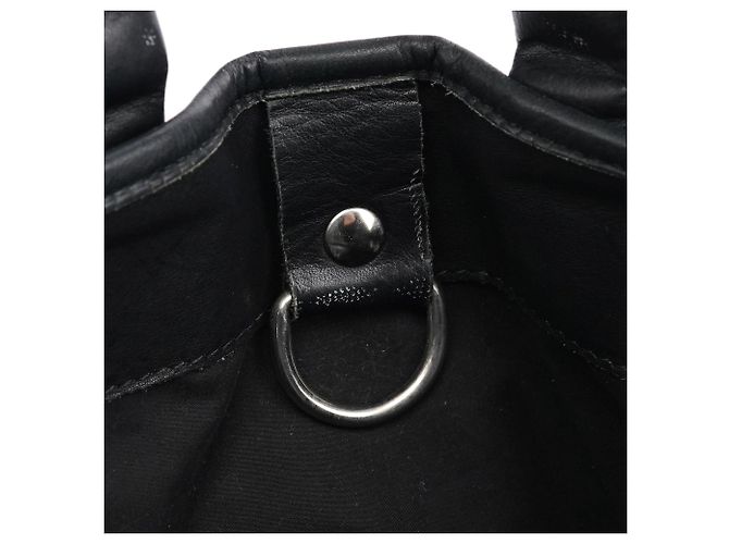 Chloé Navy Canvas Tote Bag mit silbernem Logo - Ansicht 17