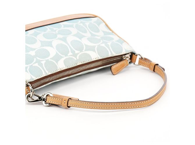 Coach 6094 Borsa a Spalla Demi Signature Blu Chiaro - vista 10