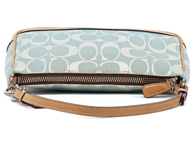Coach 6094 Borsa a Spalla Demi Signature Blu Chiaro - vista 4