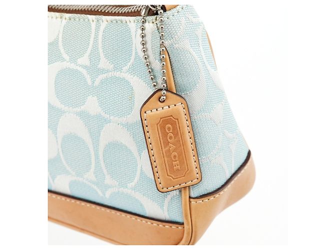 Coach 6094 Borsa a Spalla Demi Signature Blu Chiaro - vista 6