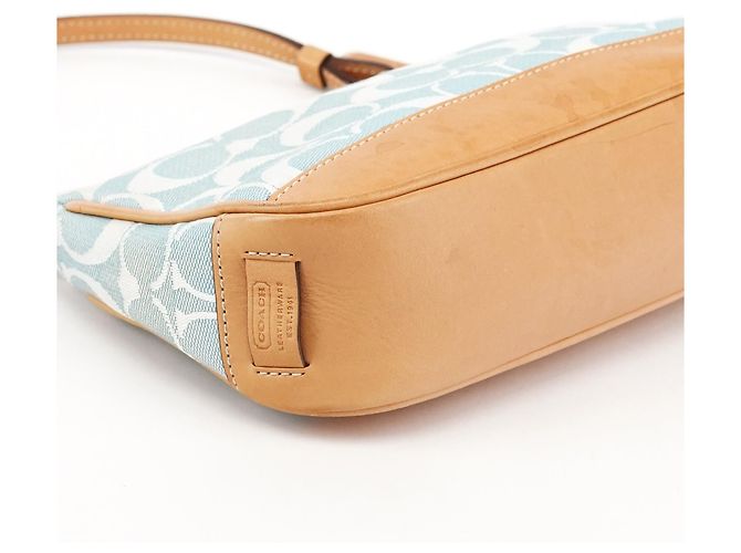 Coach 6094 Borsa a Spalla Demi Signature Blu Chiaro - vista 8