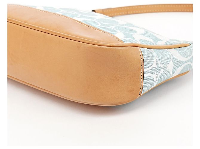 Coach 6094 Borsa a Spalla Demi Signature Blu Chiaro - vista 9