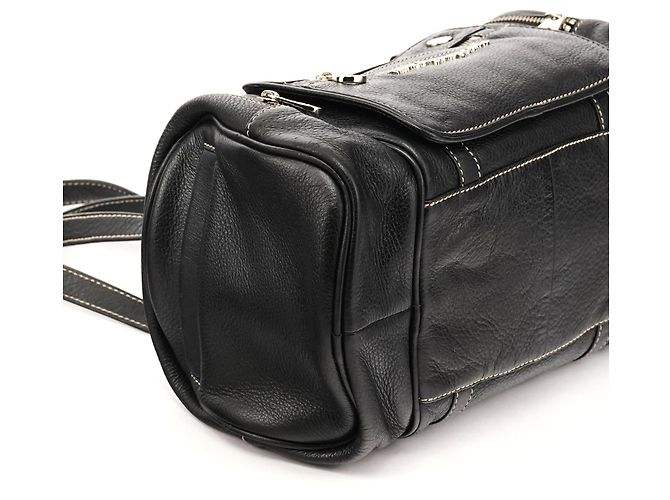 Marc by Marc Jacobs Borsa Boston multi-tasche in pelle nera - vista 7