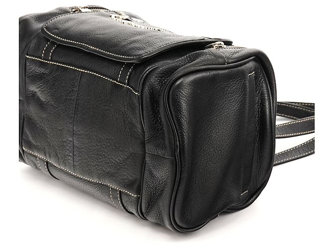 Marc by Marc Jacobs Borsa Boston multi-tasche in pelle nera - vista 8