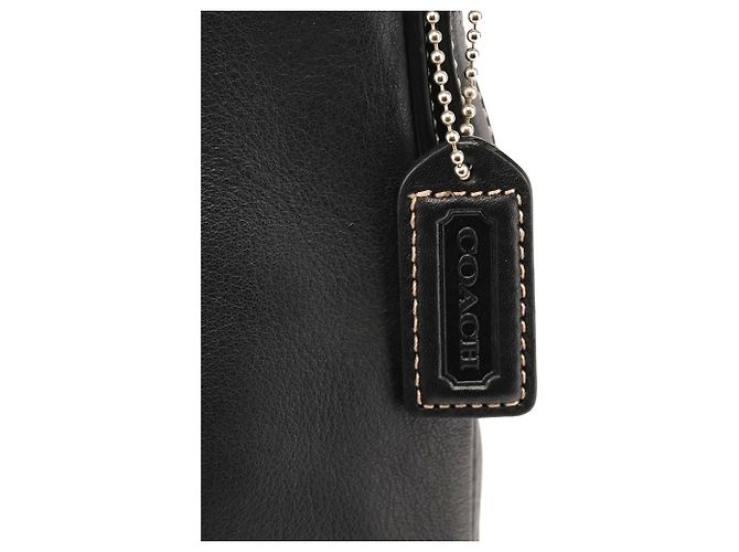 Coach Borsa a Tracolla Hobo 9266 in Pelle Nera con Clip - vista 7