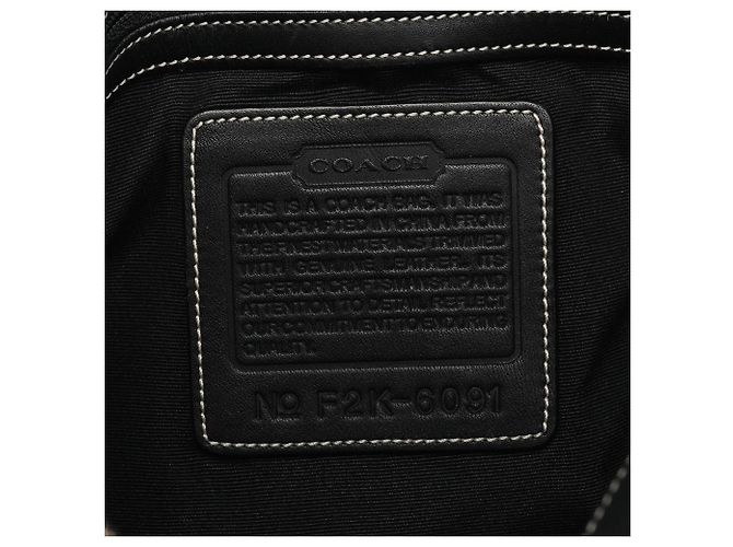 Coach Borsa a Tracolla Hobo 6091 Grey Black Signature Clip - vista 11