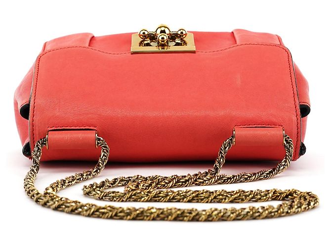 Chloé Borsa a tracolla Elsie in pelle rosa - vista 4