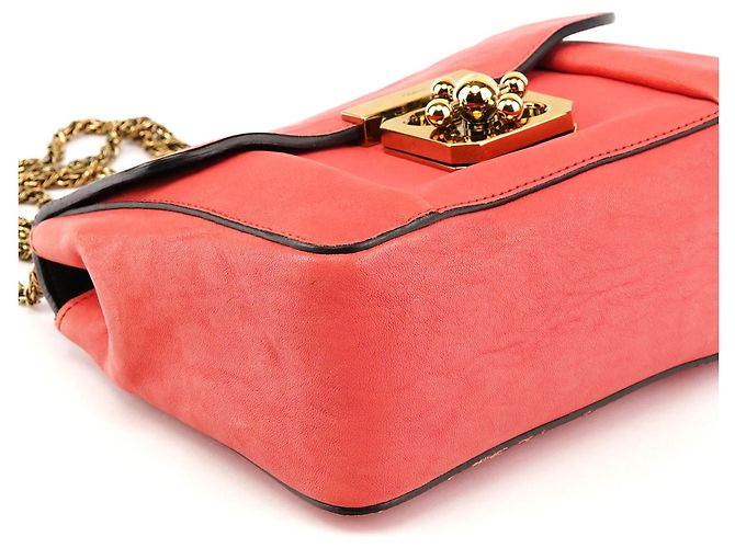 Chloé Borsa a tracolla Elsie in pelle rosa - vista 6