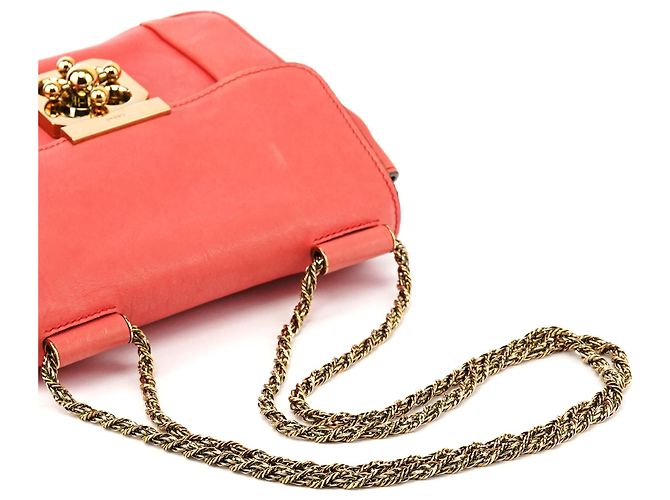 Chloé Borsa a tracolla Elsie in pelle rosa - vista 8