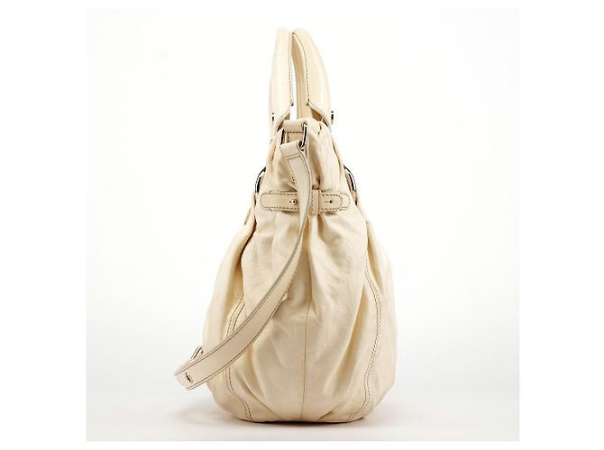 Céline Bolso 2-Way Pillow de piel Ivory - vista 2