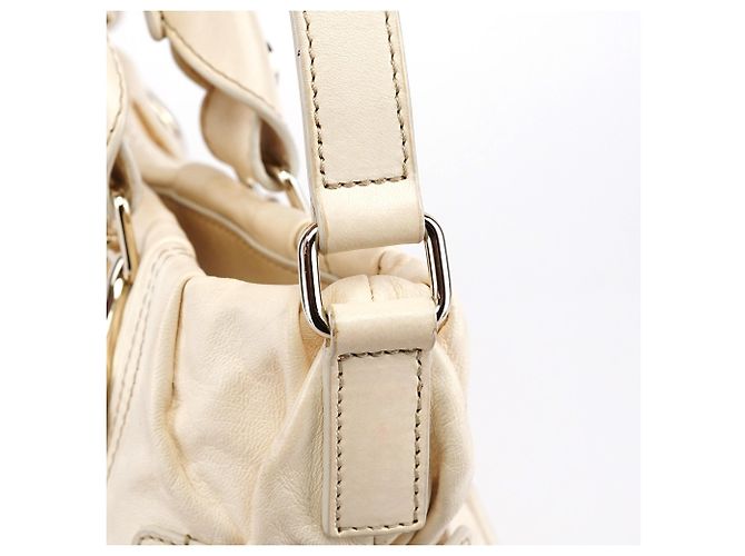 Céline Bolso 2-Way Pillow de piel Ivory - vista 9