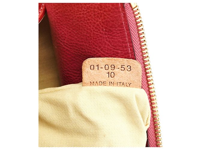 Chloé Bolso Tote de piel de cordero burdeos - vista 14