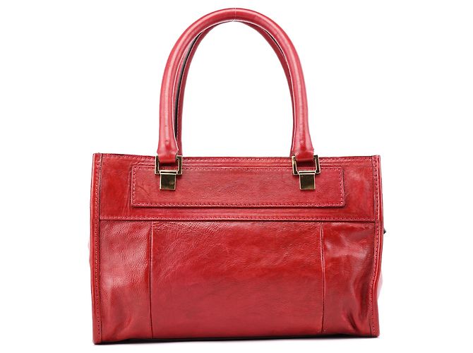 Chloé Bolso Tote de piel de cordero burdeos - vista 3