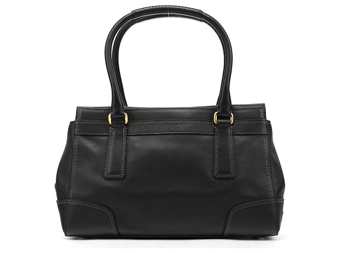 Coach 11047 Borsa Tote Hamptons in pelle nera - vista 3
