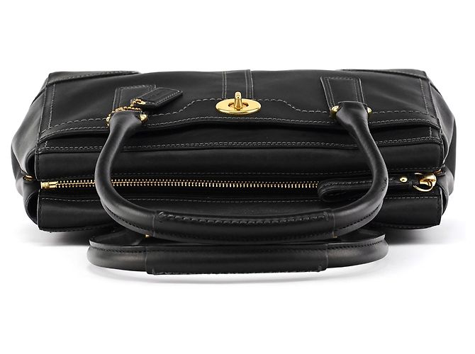 Coach 11047 Borsa Tote Hamptons in pelle nera - vista 4