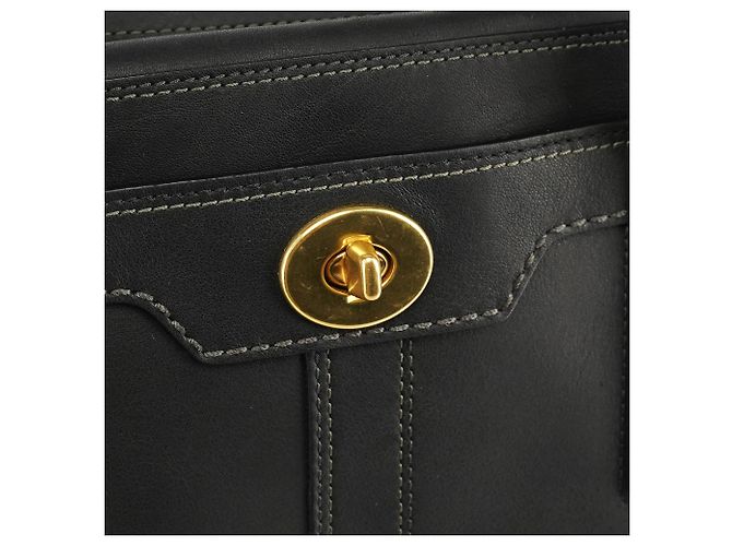 Coach 11047 Borsa Tote Hamptons in pelle nera - vista 6