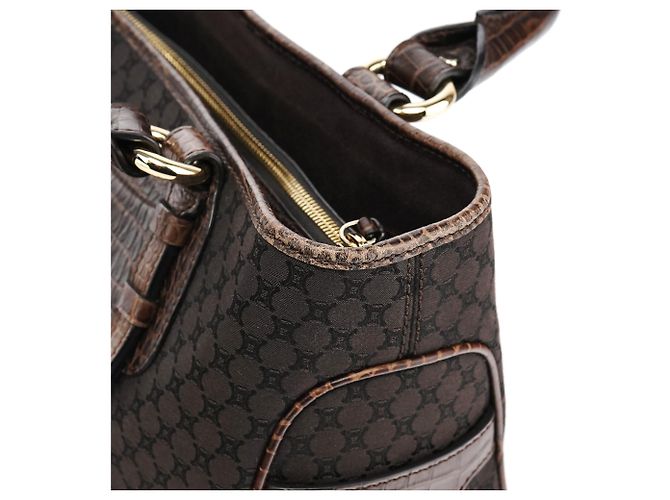 Céline Borsa Tote Boogie in pelle monogram marrone - vista 12