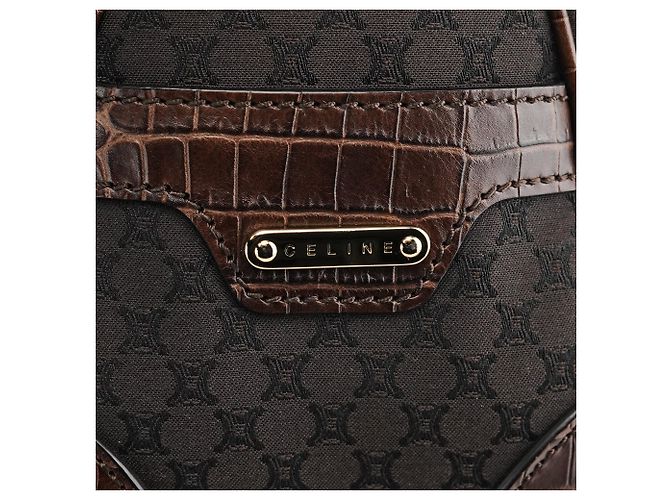 Céline Borsa Tote Boogie in pelle monogram marrone - vista 5
