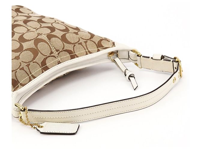 Coach Borsa a tracolla 40896 Signature Canvas Beige Brown - vista 10