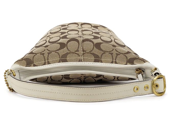 Coach Borsa a tracolla 40896 Signature Canvas Beige Brown - vista 4