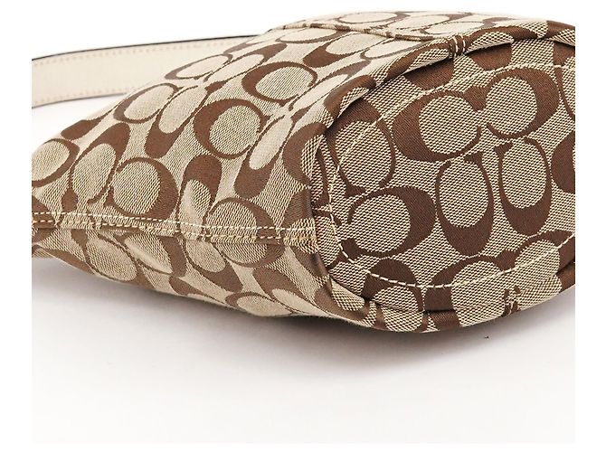 Coach Borsa a tracolla 40896 Signature Canvas Beige Brown - vista 8