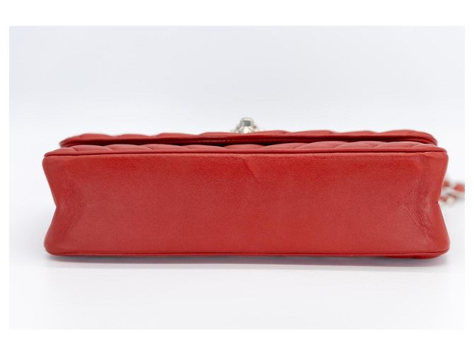 Chanel Leo / Lion Head Flap 25 cm rosso – Pelle di Agnello – Hardware Argento – Serie 14 - vista 9