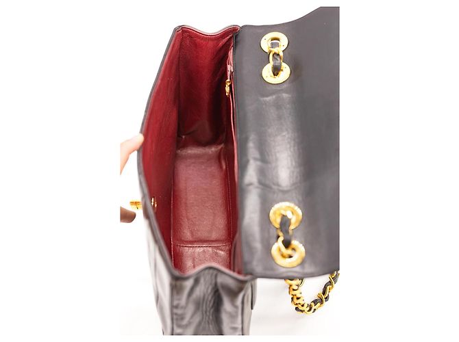 Chanel Mademoiselle Large / Maxi Flap Bag Nero – Hardware Oro – Carta, Sticker e Dustbag - vista 18