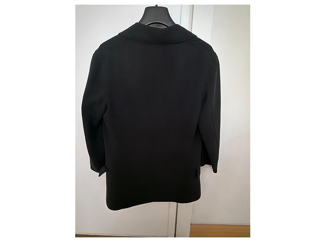 Agnona schwarze Schurwolljacke - Ansicht 4