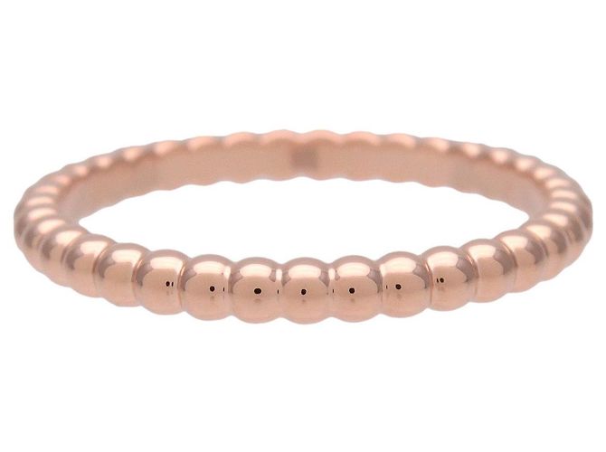 Anello Van Cleef & Arpels Perlee K18 750PG Oro Rosa #50 VCARPJMF50 - vista 2