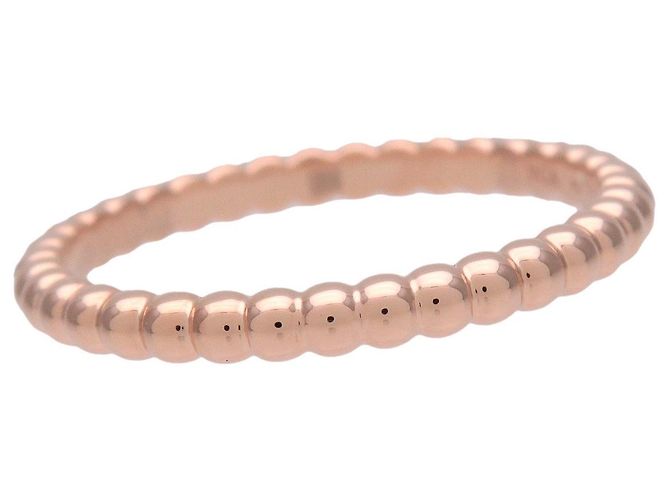 Anello Van Cleef & Arpels Perlee K18 750PG Oro Rosa #50 VCARPJMF50 - vista 5