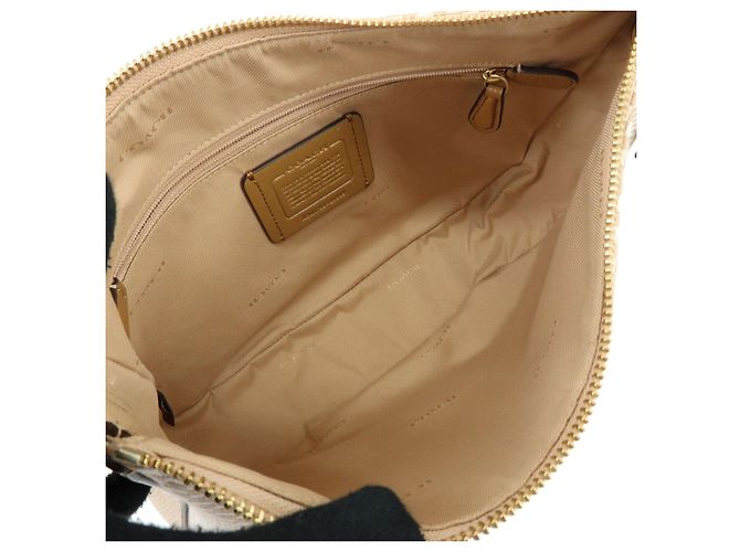 COACH Borsa a tracolla e borsa a mano 2Way in tela e pelle Beige - vista 10