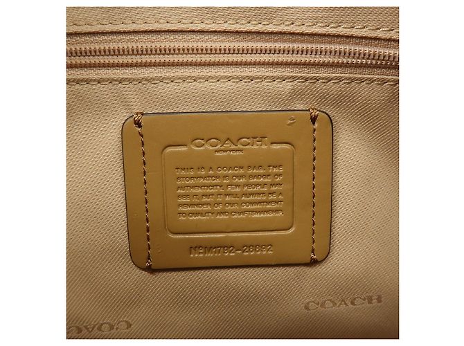 COACH Borsa a tracolla e borsa a mano 2Way in tela e pelle Beige - vista 11