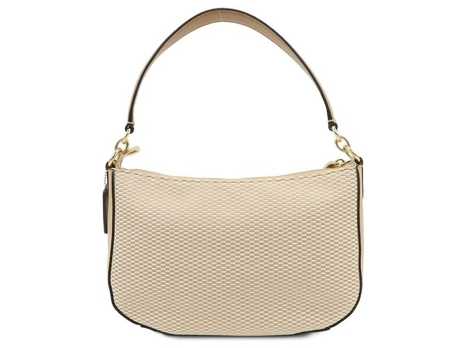 COACH Borsa a tracolla e borsa a mano 2Way in tela e pelle Beige - vista 2
