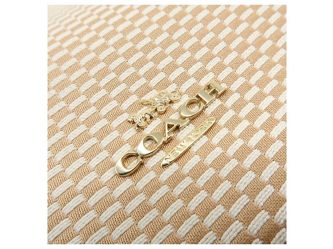 COACH Borsa a tracolla e borsa a mano 2Way in tela e pelle Beige - vista 7